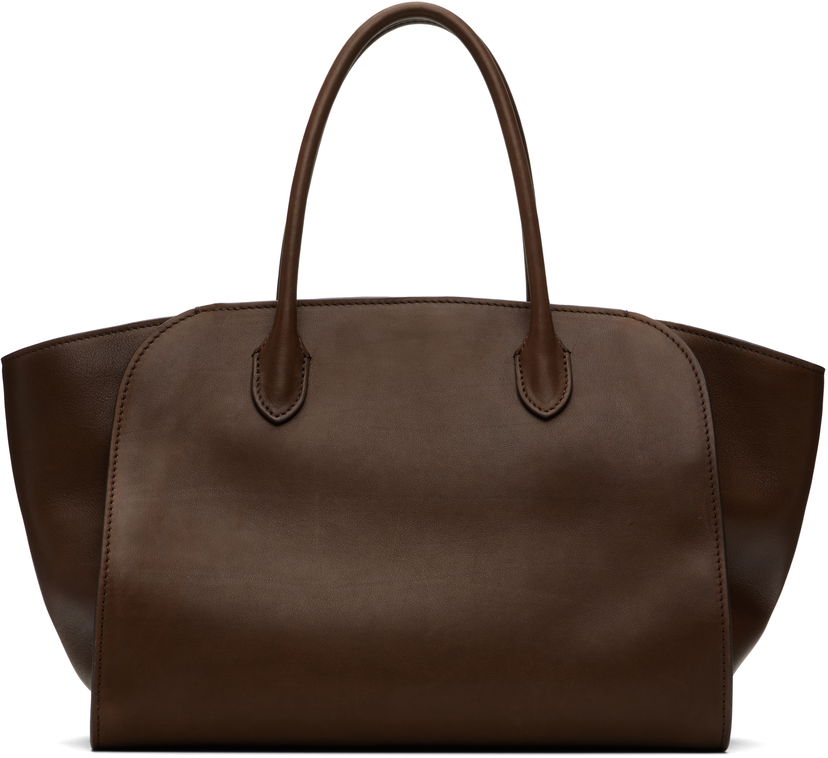 Mulepose The Row The Row Marlo 12 Leather Tote Brun | W1802-L72