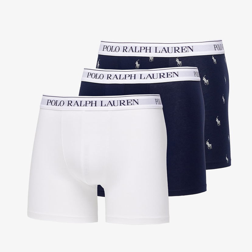 Boksere Polo by Ralph Lauren Ralph Lauren Polo Stretch Cotton Boxer Brief 3 Pack Multicolor Flerfarvet | 714830300036