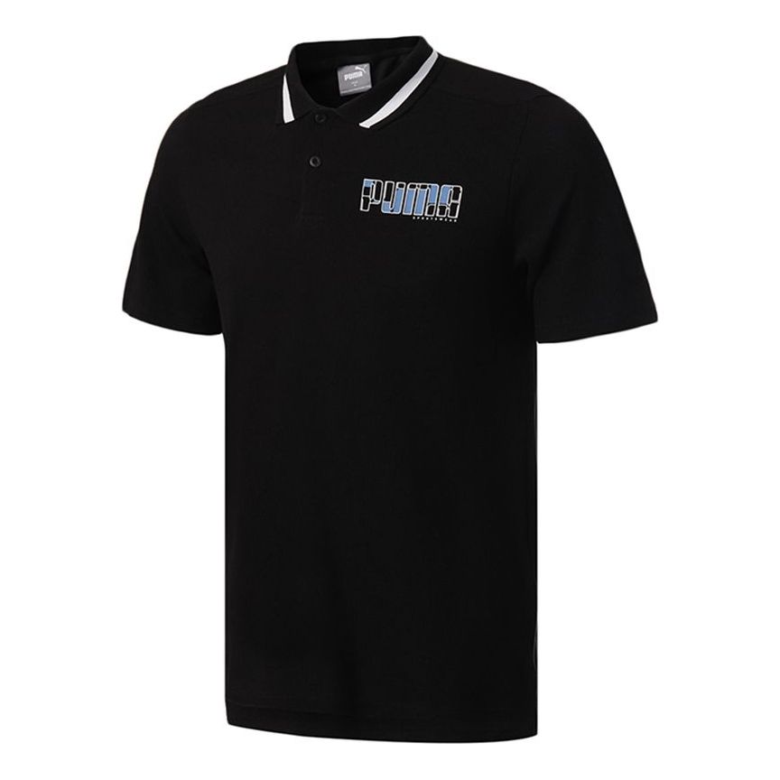 Polo skjorte Puma Short Sleeve Regular Fit Polo Shirt Sort | 855989-51, 0