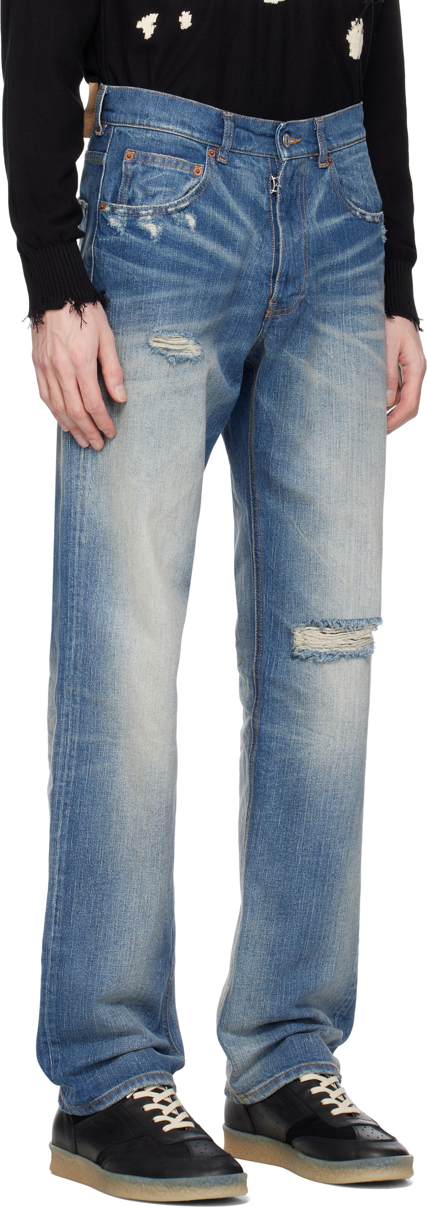 Jeans Maison Margiela MM6 Maison Margiela 5 Pockets Jeans Blå | SH0LA0019 M30016, 1