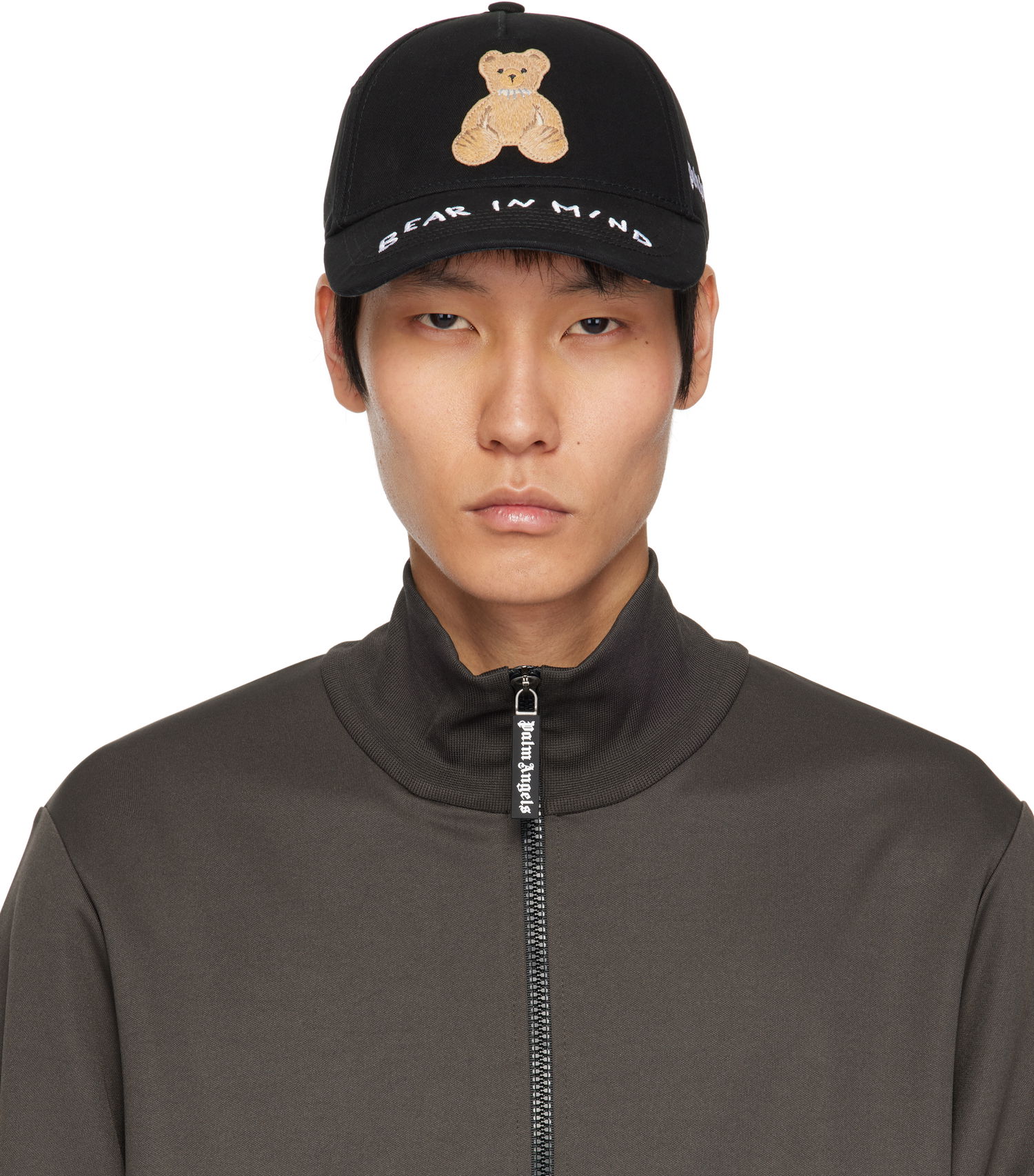 Kasket Palm Angels Palm Angels 'Bear In Mind' Baseball Cap Sort | PMLB108S25FAB0041060, 0