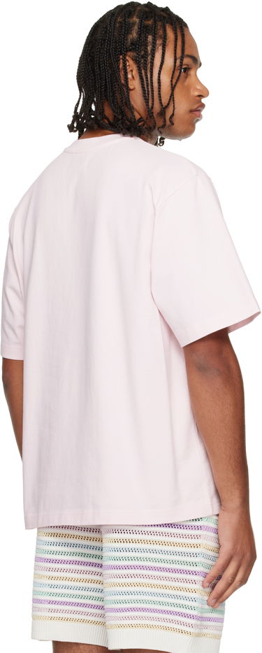 T-shirt Casablanca 'Casa' Racing Oversized Short Sleeve T-shirt Lyserød | M-AW25-JTS-044-01, 2