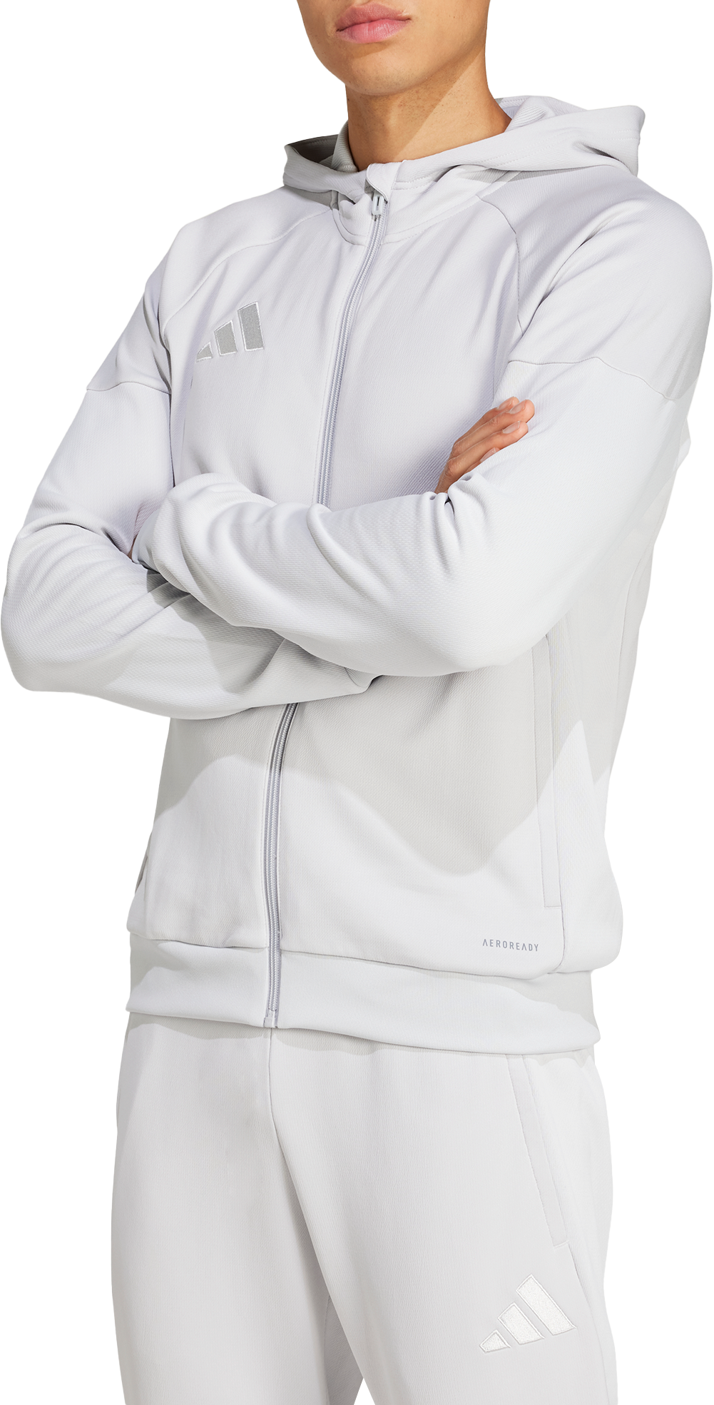 Sweatshirt adidas Performance TIRO25 FZ Hoodie Grå | jc5130, 0