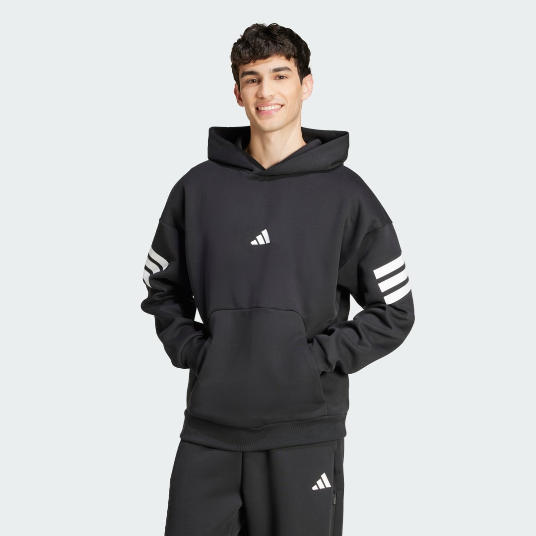 Sweatshirt adidas Performance Future Icons 3-Stripes Hoodie Sort | JD4838, 0