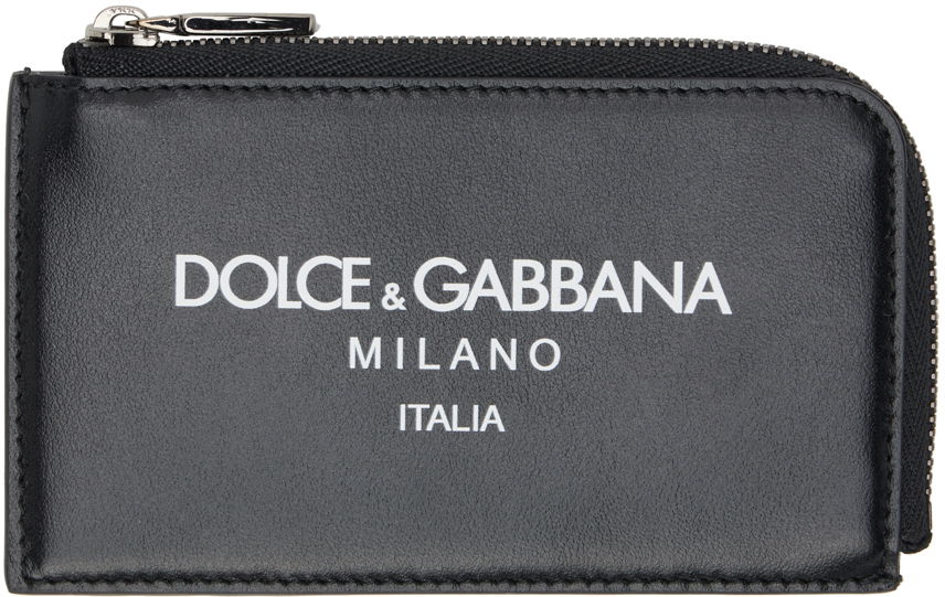 Tegnebog Dolce & Gabbana Black Logo Card Holder Sort | BP3274AN244, 0