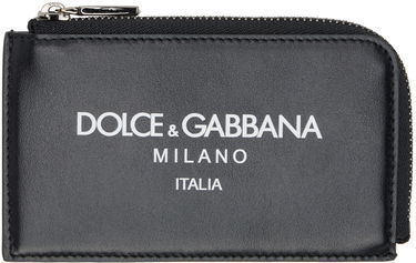 Tegnebog Dolce & Gabbana Black Logo Card Holder Sort | BP3274AN244, 0