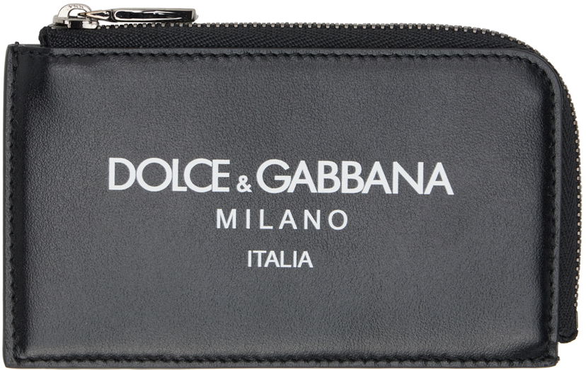 Tegnebog Dolce & Gabbana Black Logo Card Holder Sort | BP3274AN244