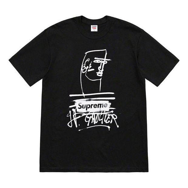 T-shirt Supreme Gaultier Sketch Print T-Shirt Sort | SUP-SS19-772