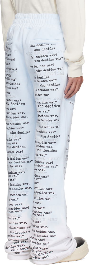 Joggingbukser Who Decides War WDW Scripture Sweatpants Blå | 1121160008SS25, 2