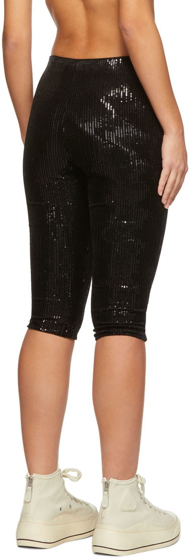 Leggings We11done We11done Sequin Cycling Shorts Sort | WD-PT1-22-295-W-BK, 2