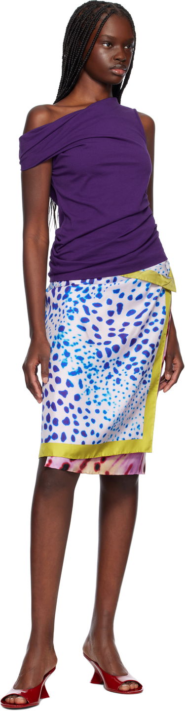 Nederdel Dries Van Noten Dries Van Noten Wrap Scarf Midi Skirt Flerfarvet | 251-010815-1017, 3