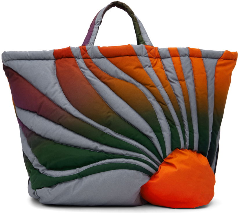 Mulepose ERL Sunset Puffer Tote Bag Orange | ERL05K004