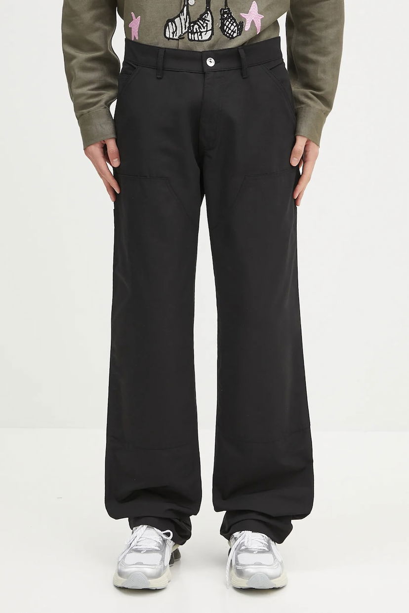 Cargo bukser Sky High Farm Sky High Farm Carpenter Pants Sort | SHF07P002