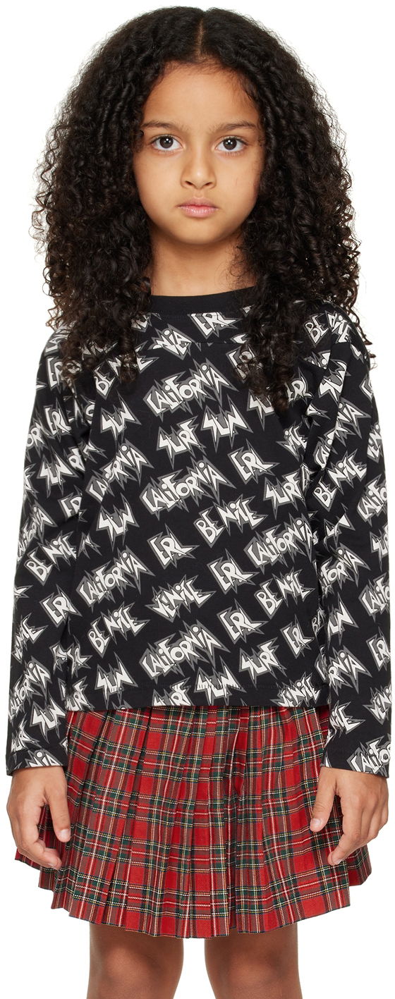 T-shirt ERL ERL Printed Long Sleeve T-Shirt Rød | ERL05KT024