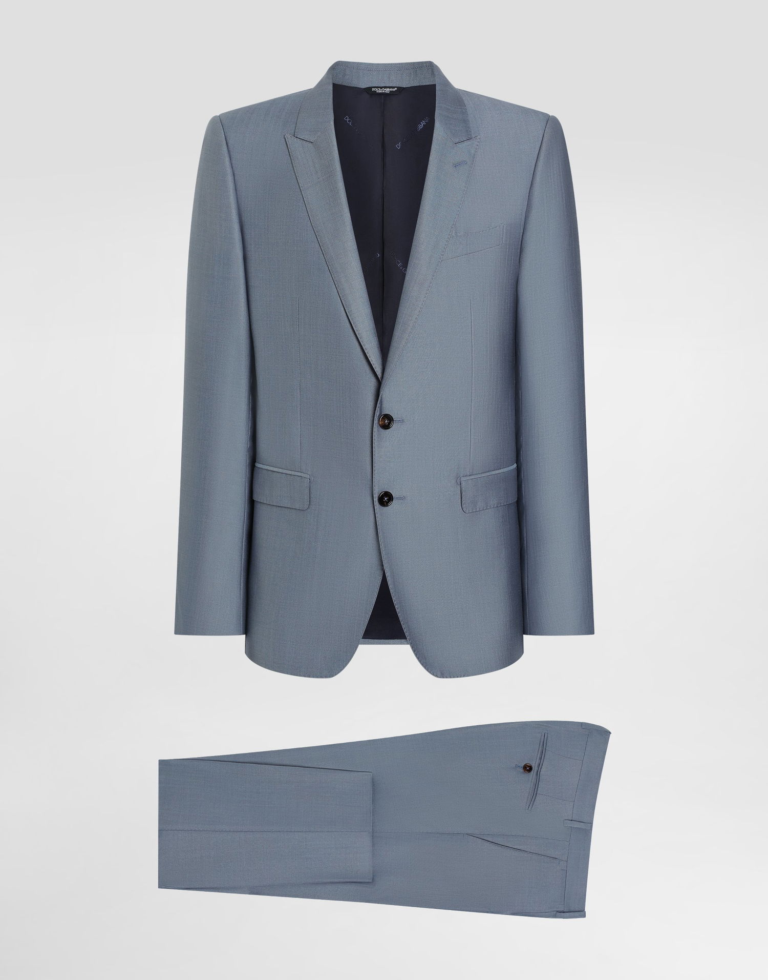 Træningsdragt Dolce & Gabbana Dolce & Gabbana Single-Breasted Wool and Silk Suit Blå | GK0RMTGJ725S8285, 0