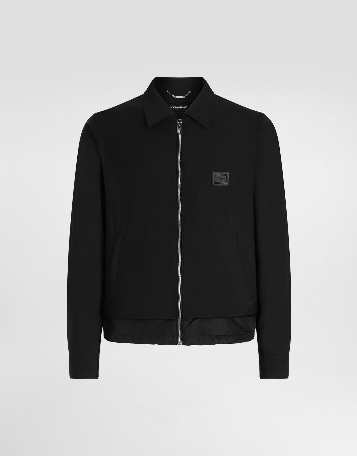 Jakke Dolce & Gabbana Dolce & Gabbana Wool Canvas Jacket Sort | G9BQZTFURK8N0000, 0