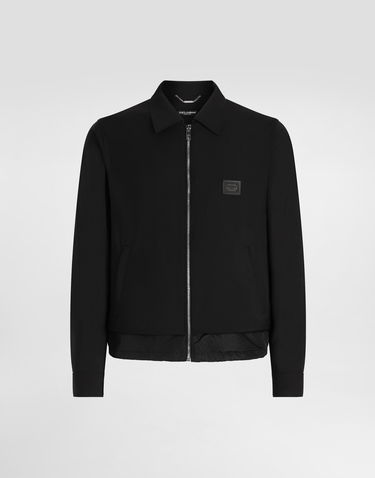 Jakke Dolce & Gabbana Dolce & Gabbana Wool Canvas Jacket Sort | G9BQZTFURK8N0000, 0