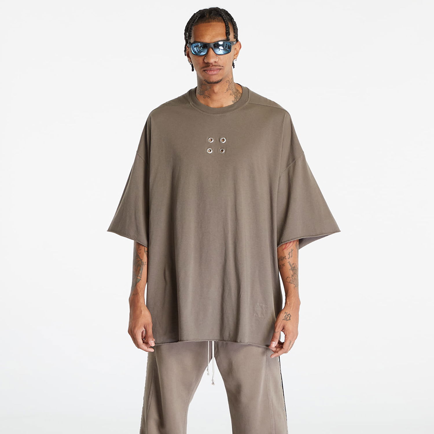 T-shirt Rick Owens Knit Tommy T-Shirt Brun | DU02C5259 RNES1 34, 0