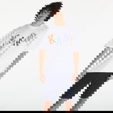 T-shirt Karl Kani Woven Signature Multicolor Logo Tee White Hvid | KM241-057-1, 0
