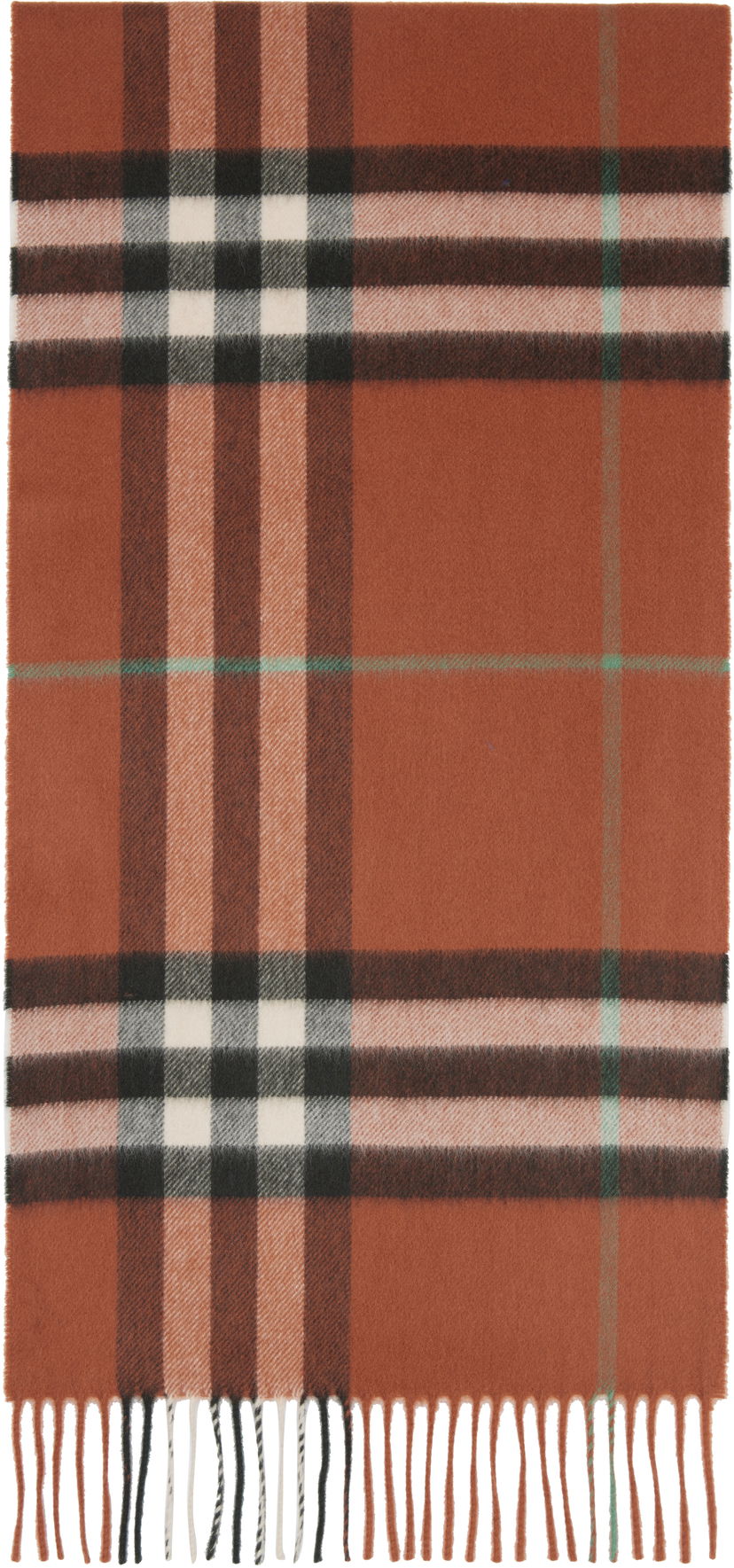 Tørklæde Burberry Burberry Check Cashmere Scarf Orange | 8112643