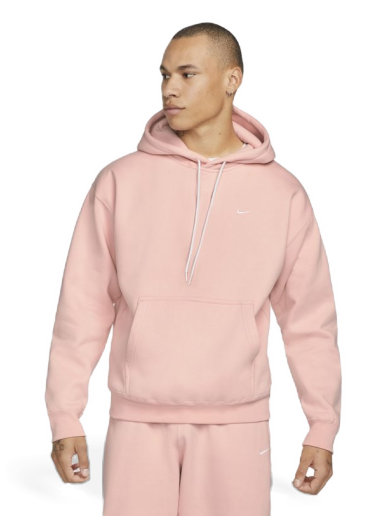 Sweatshirt Nike Solo Swoosh Fleece Hoodie Lyserød | CV0552-697