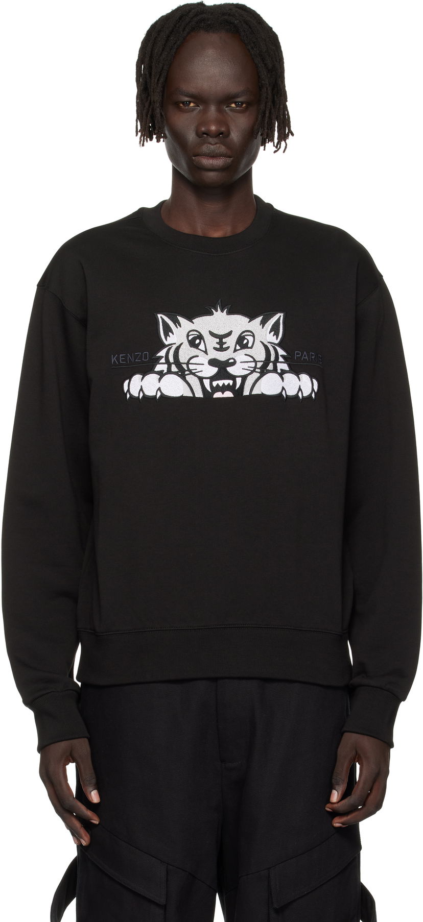 Sweatshirt KENZO Kenzo 'Happy Tiger' Sweatshirt Sort | FF65SW2654MF