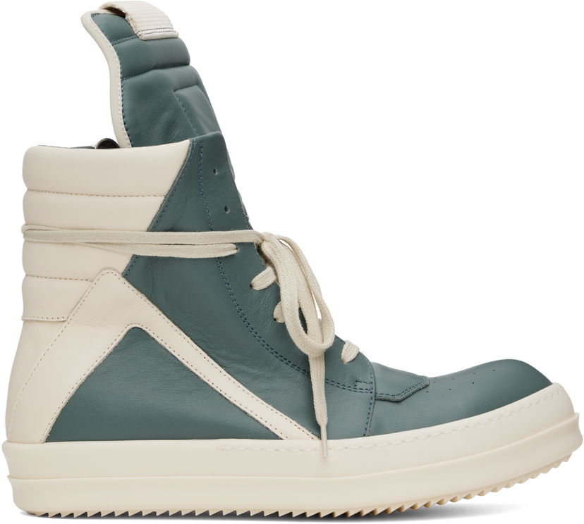 Sneakers og sko Rick Owens Rick Owens Hollywood Geobasket Grøn | RU01E5894 LCO