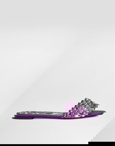 Tilbehør Dolce & Gabbana Dolce & Gabbana Embroidered Slides Lilla | CQ0571AV804I03TN, 0