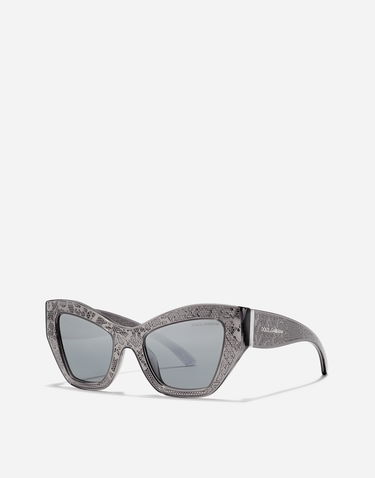 Solbriller Dolce & Gabbana Dolce & Gabbana DG Lace Sunglasses Metalisk | VG4494VP06G9V000, 2