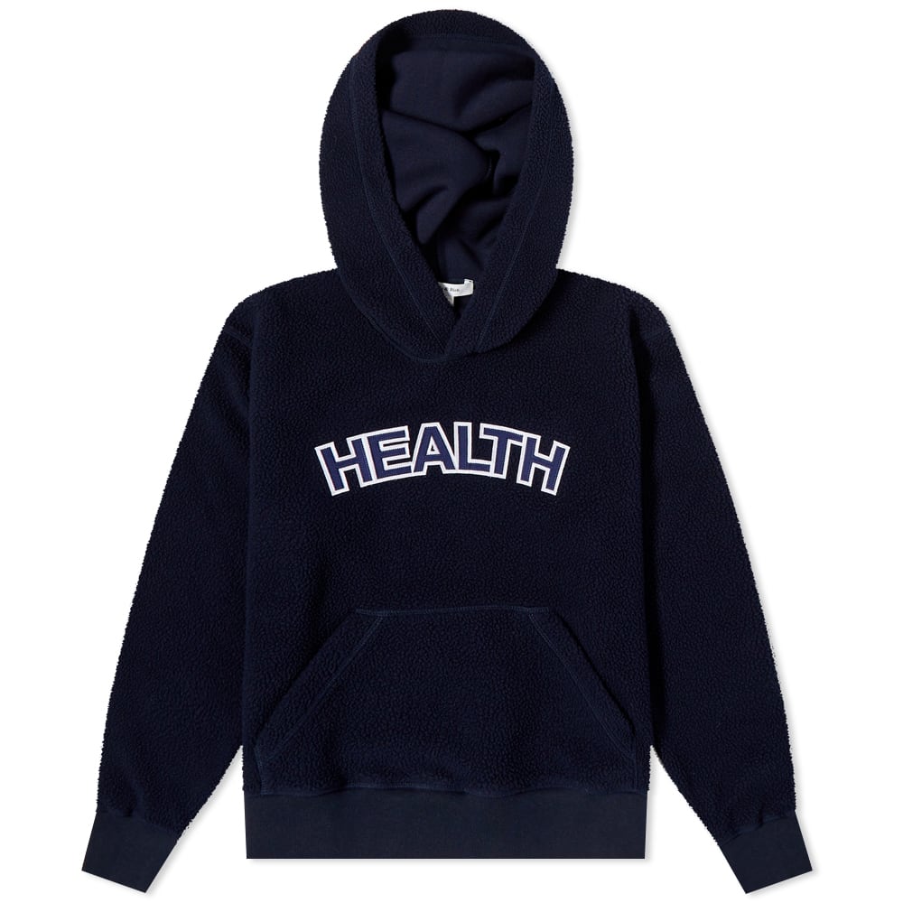 Sweatshirt Sporty & Rich Health Sherpa Hoodie Mørkeblå | HO664NA, 0
