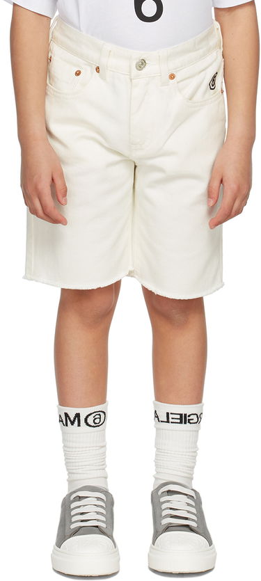 Shorts Maison Margiela MM6 Maison Margiela Kids Logo Denim Shorts Grå | M60099-MM046, 1