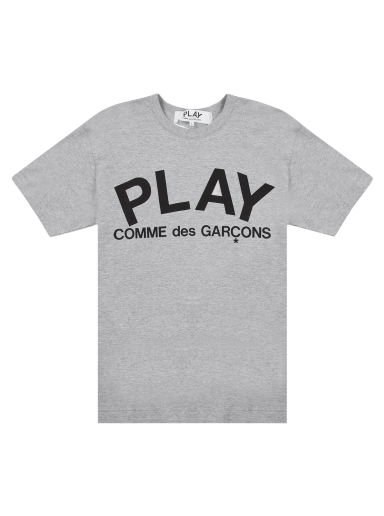T-shirt Comme des Garçons PLAY Text T-Shirt Grå | AZ T080 051 1