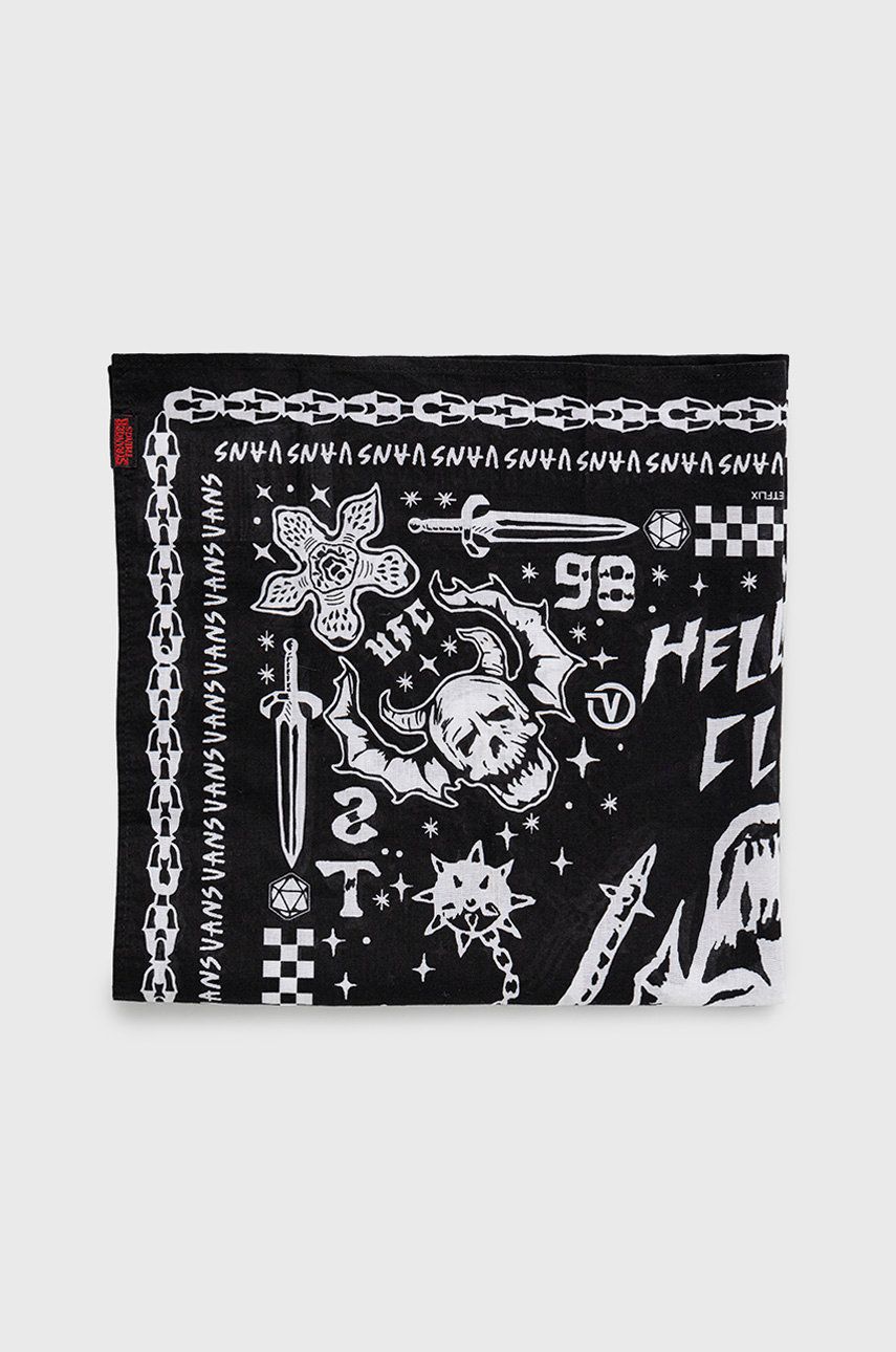 Tørklæde Vans Vans Stranger Things Bandana Sort | VN0007RSBLK1, 0