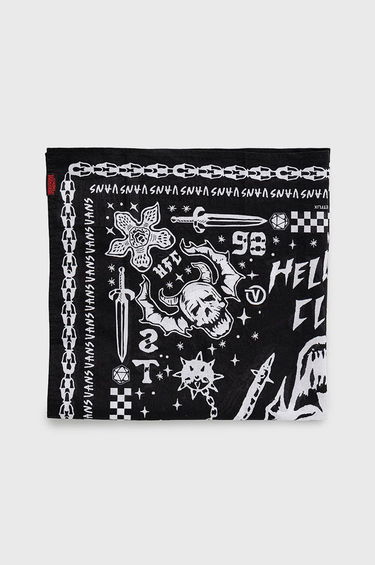 Tørklæde Vans Vans Stranger Things Bandana Sort | VN0007RSBLK1, 0