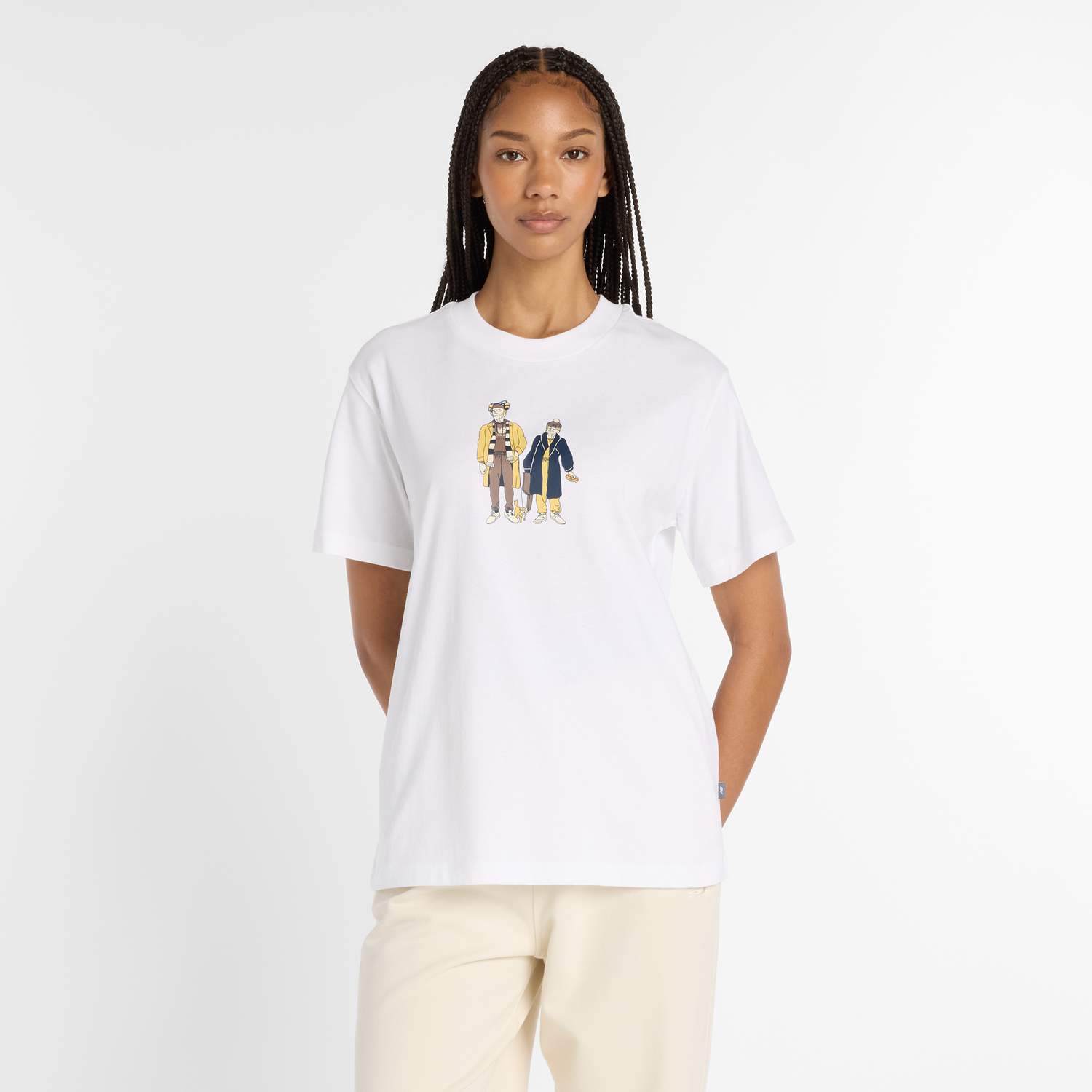 T-shirt New Balance Women's T-Shirt Hvid | NBWT53926WT, 0