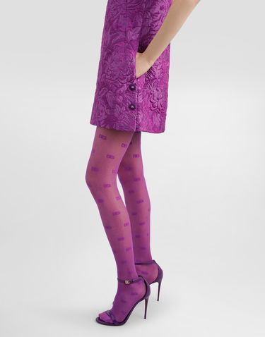 Kjole Dolce & Gabbana Dolce & Gabbana Brocade A-Line Mini Dress Lilla | F6TMLTHJMQOF0571, 3