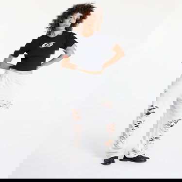 Crop top adidas Originals adidas Originals Campus 2000 Rib Crop T-Shirt Sort | KC8804, 3