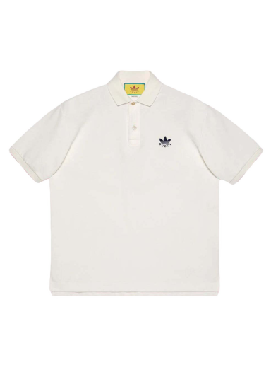 Polo skjorte Gucci adidas x Cotton Piquet Polo Tee Hvid | 700497 XJEL0 9791
