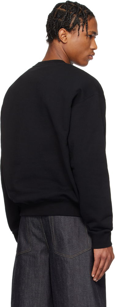 Sweater Jil Sander Jil Sander Logo Sweatshirt Sort | J47GU0132_J20039, 2