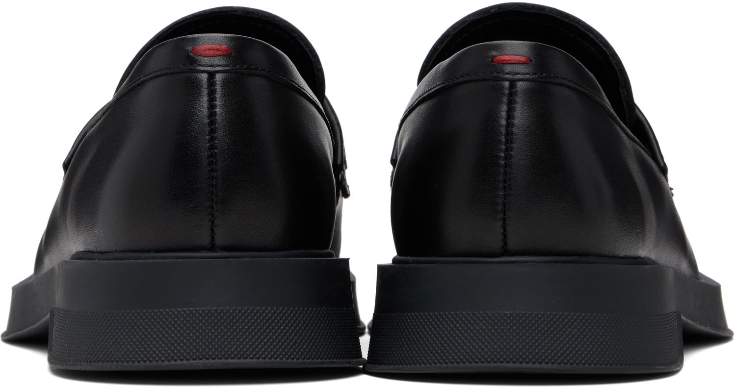 Sneakers og sko BOSS Hugo Embroidered-Logo Loafers Sort | 50548486, 1