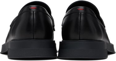 Sneakers og sko BOSS Hugo Embroidered-Logo Loafers Sort | 50548486, 1