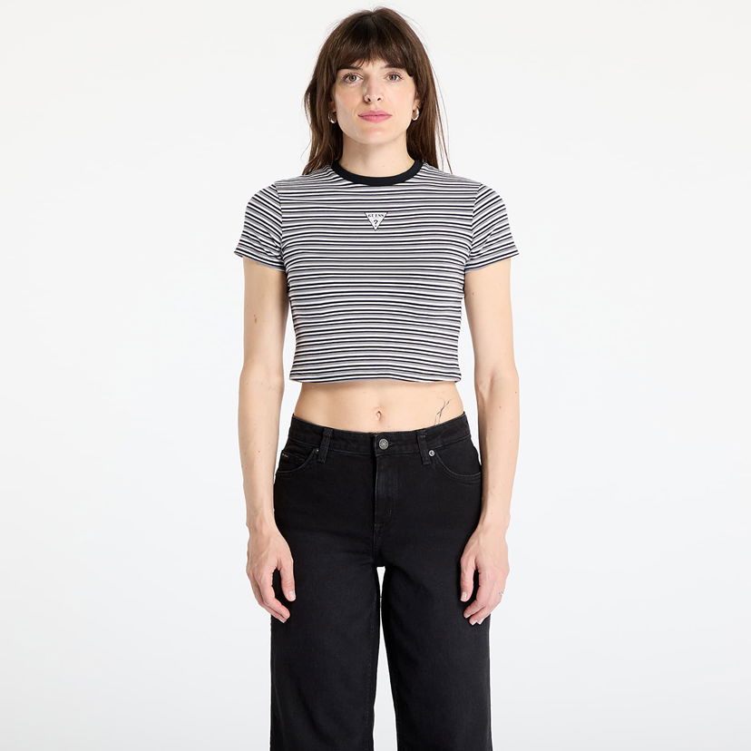 Crop top GUESS GUESS Originals Go Core Stripe Baby Print Crop Top Flerfarvet | W5GI57J1314-S781
