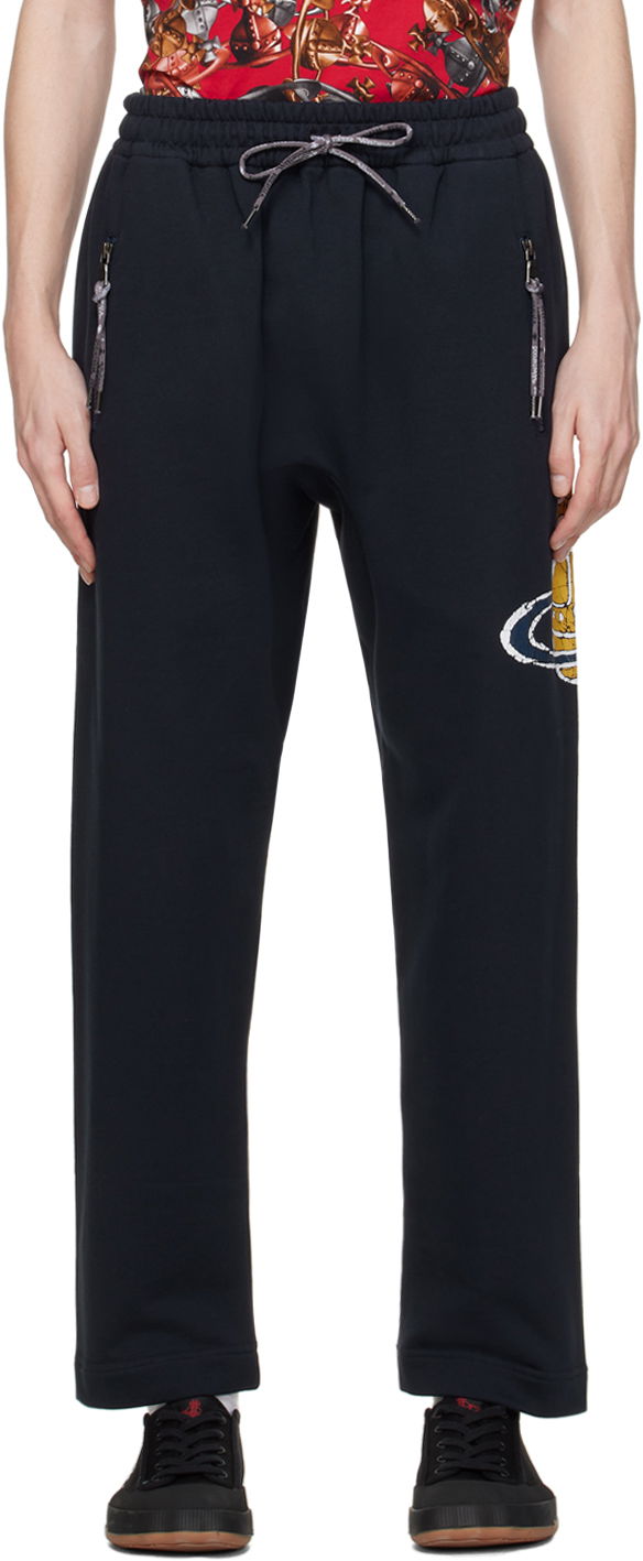 Joggingbukser Vivienne Westwood Time Machine Sweatpants Mørkeblå | 3J01000K-J0006-, 0