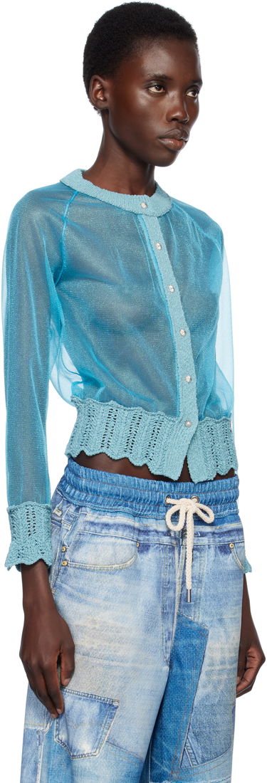 Sweater Andersson Bell Andersson Bell Sheer Knit Cardigan Blå | atb1326w, 1