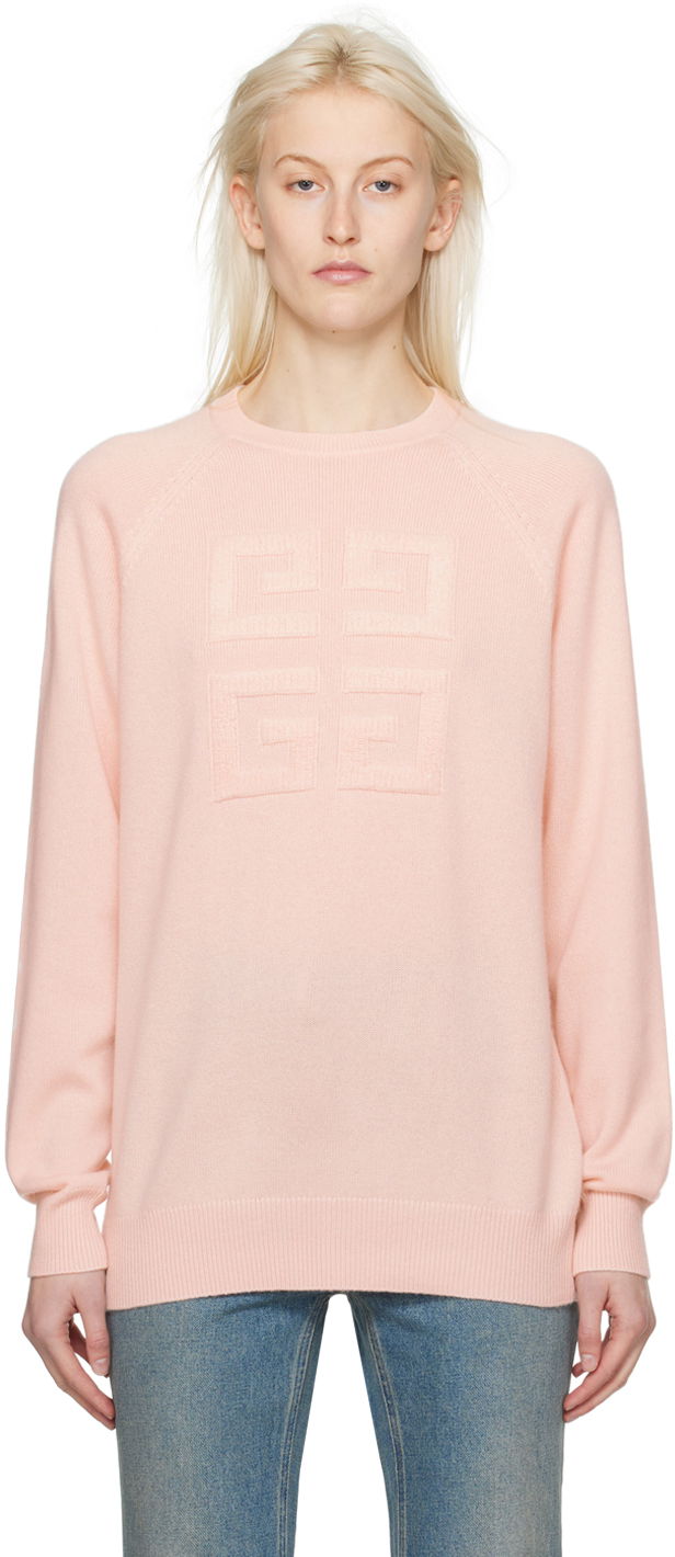 Sweater Givenchy 4G Sweater Lyserød | BW908N4ZEQ682, 0
