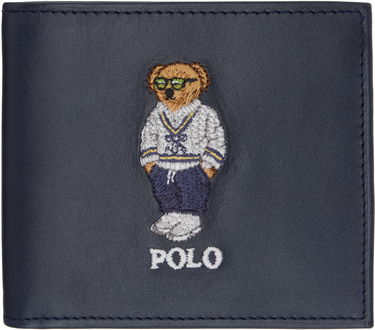 Tegnebog Polo by Ralph Lauren Ralph Lauren Bear Embroidered Billfold Wallet Mørkeblå | 405962466001, 0