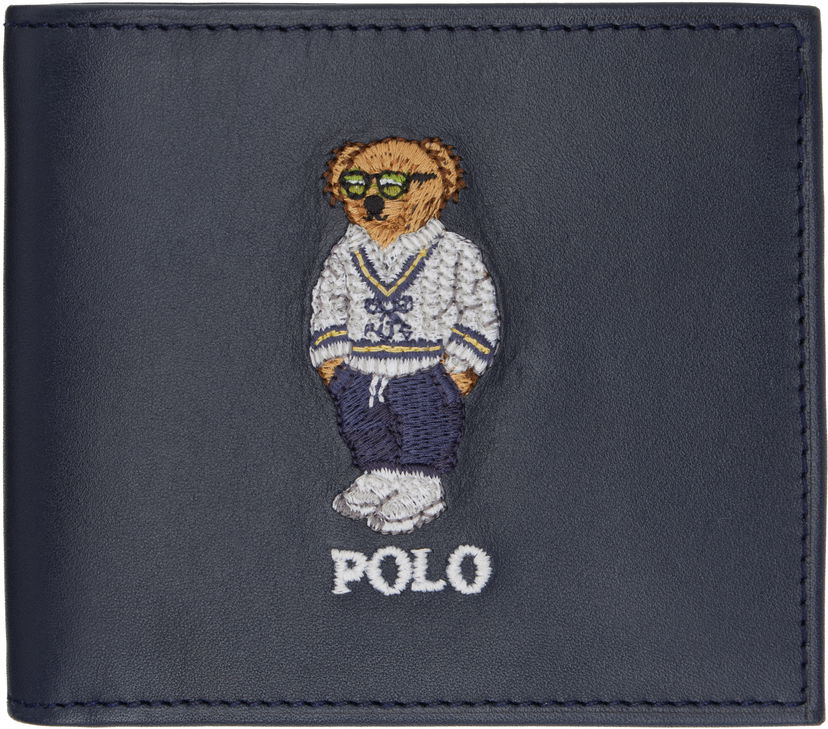 Tegnebog Polo by Ralph Lauren Ralph Lauren Bear Embroidered Billfold Wallet Mørkeblå | 405962466001