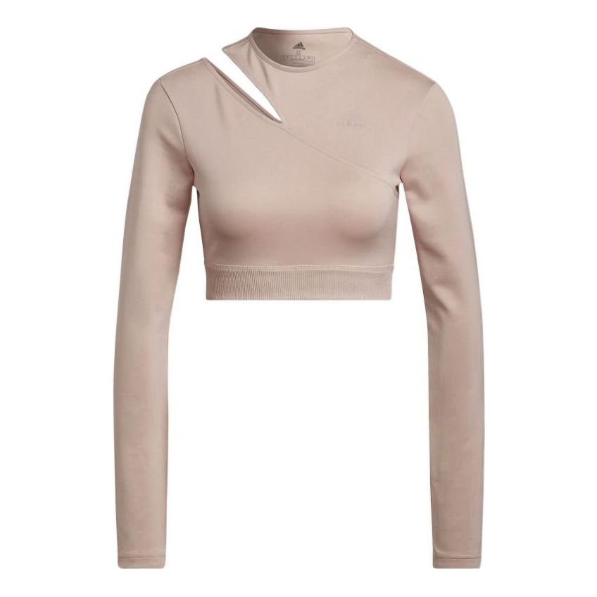 Crop top adidas Originals Solid Color Long Sleeve Crop Top Lyserød | HM3181, 0