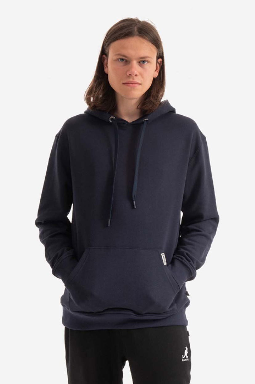 Sweatshirt Kangol Hoodie With Hood Mørkeblå | KLHB005