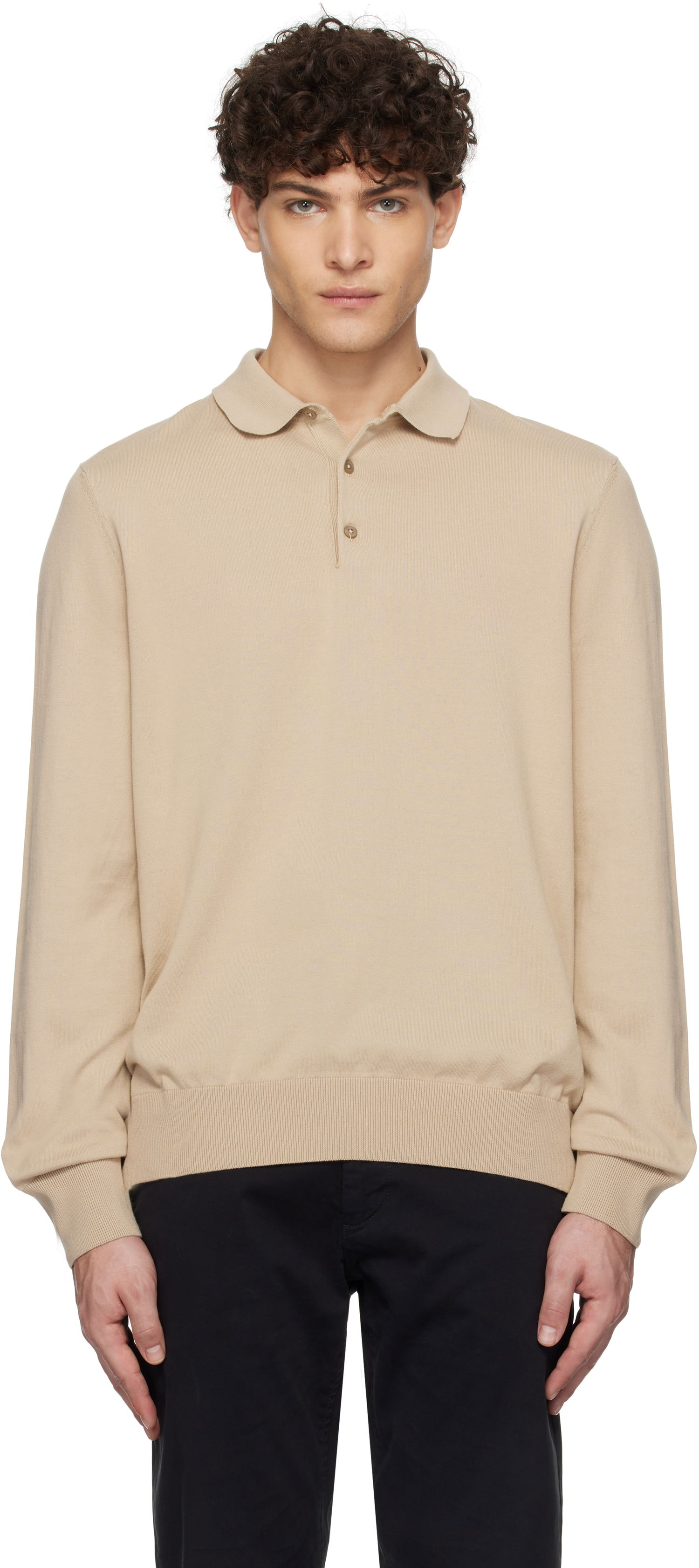 Polo skjorte BOSS Regular-Fit Polo Shirt Beige | 50506025, 0